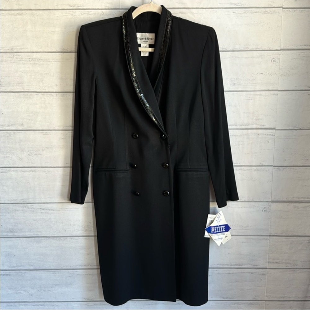 NWT Danny & Nicole NY Vintage Black  Blazer Dress